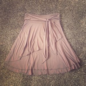 Light jersey multi-layered midi skirt by Downeast